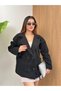 Women's Double-Breasted Collar Double-Button Cashmere Jacket - 2