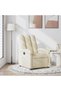 Fotoliu rabatabil, crem, material textil - 2
