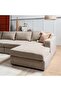 Reem Right Arm Modular Chaise- Beige - 2
