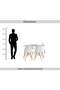 DORTHY NEW 1+4 DINING SET - WHITE NATURAL - 7