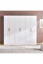 Flexo 6 Door Wardrobe - White - 3