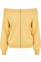 Yellow Off-Shoulder Cardigan - 261070