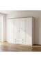 Almada 4 Door Wardrobe - White