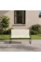 Simona Outdoor Sofa Set 2+1+1+coffee Table- Beige And Black - 3