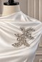 Crystal Stone Flower Motif Applique - 3