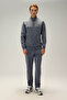 Half Zipper Men's Sweatshirt 6Wm1025-Ant - 6