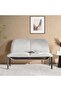 Juno Office 2 Seater Sofa- Light Grey