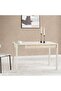 Alonzo 4-seater Dining Table Melamine - Beige & Natural ~ Beige