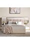 Cohen 6pc Bedroom Set 180x200 Cm - High Gloss Off White - 4