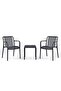 Pilar Outdoor Balcony Set-black - 2