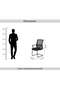 Fortis Office Visitor Chair Mesh And Fabric - Black | Black - 6