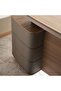 June Office Desk Right Side Return 240cm - Teak & Light Grey - 7