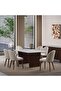 Orion Modular Dining Table Leg Veneer - Walnut - 8