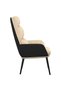 Scaun de relaxare, crem, material textil - 4
