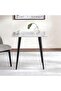 Lukenz 2 Seater Cafe Table Marble - White & Black - 2