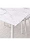 Arith 1+4 Dining Set Sintered Stone - White & Cream - 3