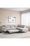 Elviso Corner Sofa Bed- Beige - 2