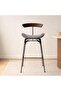 Lukaz Bar Chair - Dark Grey & Brown - 2