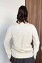 Women's V-Neck Casual Knitwear Stone - 27K 2571 - 4