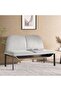 Juno Office 2 Seater Sofa- Light Grey - 3