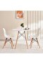 DORTHY 1+2 DINING SET ROUND - WHITE NATURAL - 2