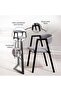 Rhian New 1+4 Dining Set - Natural Black - 5