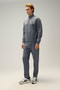 Half Zipper Men's Sweatshirt 6Wm1025-Ant - 4