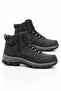 Men's Black Non-Slip Sole Waterproof Boots - 4