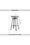 Neklan 2 Seater Bar Table Wood - Dark Brown - 8
