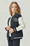 Girls' printed college jacket - 4