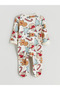 Lcw Baby Ecru Printed Baby Boy Romper - 4