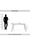 ZEKTEX NEW 1+6 DINING SET - WHITE NATURAL - 7