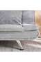 Parisa Sofa Bed - Grey & Silver - 6
