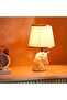 Yankee E14 Horse Ceramic Table Lamp 18x28.5cm - White - 2