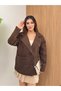 Women's Double-Breasted Collar Double-Button Cashmere Jacket - 2