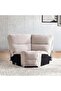 Harmonious Wedge Corner Modular Recliner - Beige - 2