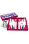 Special Edition Pink Wooden Premium Quality Backgammon Set, Large Size 50.5X49 Cm, Thick Case, Luxurious and Modern Design Backgammon Set - 2