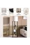 Standford E27 Wooden Shelf Floor Lamp Dia 30x155cm - Black - 8