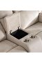 Samwise 2 Seater Recliner Sofa Console With Cup Holder - Beige - 6
