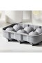Lanfra 6 Compartment Round Ice Mold 17x12.5x5.5cm - Grey - 2