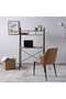 Weltech Writing Desk With Shelves - Natural Black