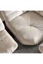 Macrame Corner Sofa Set - Beige - 6