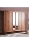 Lyrah 6 Door Wardrobe - Walnut