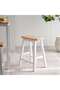 Lenny 1+2 Dining Set With Stool - Natural White - 8