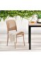 Joye Outdoor Armless Chair - Brown