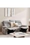 Caltom 3 Seater Recliner Sofa - Grey - 2