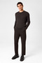 Dark Brown Crew Neck Knitwear - 4