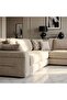 Dronto New Corner Sofa Set - Dark Beige - 3