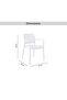Falena Plastic Chair - White - 6