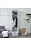 Arlin 1 Door Wardrobe With 1 Drawer - White - 3